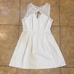 BCBGeneration Elegant White Backless Dress
